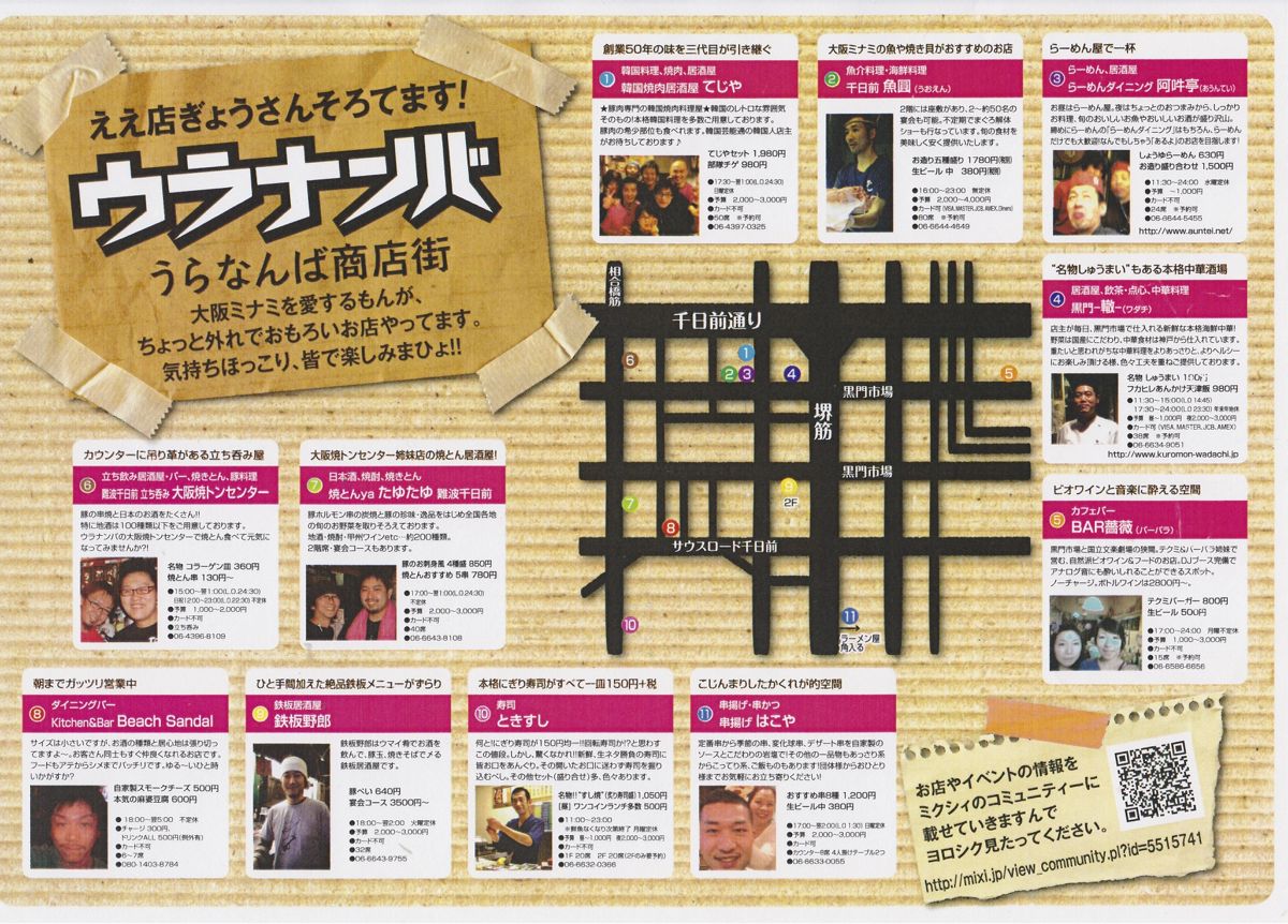 ウラなんばマップ１